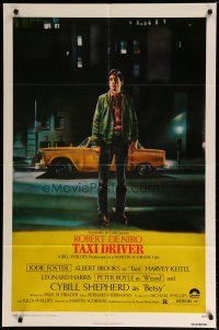 5h873 TAXI DRIVER 1sh '76 classic Robert De Niro, directed by Martin Scorsese!