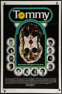 5h904 TOMMY 1sh '75 The Who, Roger Daltrey, rock & roll, cool mirror image!