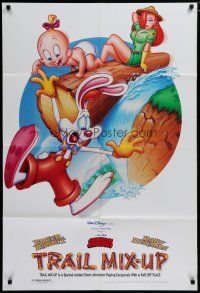 5h909 TRAIL MIX-UP DS 1sh '93 cartoon art Roger Rabbit, Baby Herman, Jessica Rabbit!