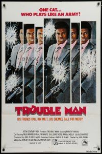 5h919 TROUBLE MAN int'l 1sh '72 Robert Hooks, a black African-American cat who plays like an army!
