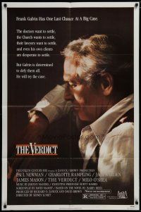 5h936 VERDICT 1sh '82 lawyer Paul Newman has one last chance, written by David Mamet!