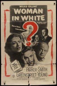 5h982 WOMAN IN WHITE 1sh '48 Eleanor Parker, Alexis Smith, Sidney Greenstreet, Gig Young