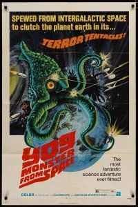 5h991 YOG: MONSTER FROM SPACE 1sh '71 it was spewed from intergalactic space to clutch Earth!