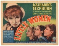 5j164 LITTLE WOMEN TC '33 Louisa May Alcott, Katharine Hepburn, Joan Bennett