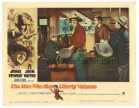 5j010 MAN WHO SHOT LIBERTY VALANCE LC #7 '62 John Wayne, James Stewart, Edmond O'Brien