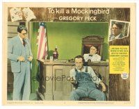 5j004 TO KILL A MOCKINGBIRD LC #6 '63 Gregory Peck in courtroom with James Anderson & Paul Fix!