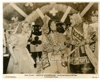 5k142 ALICE IN WONDERLAND 7.75x9.5 still '33 pretty Charlotte Henry with King & Queen of Hearts!