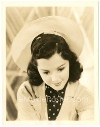 5k150 ANN RUTHERFORD 8x10.25 still '38 showing her white Panama halo from Judge Hardy's Children!