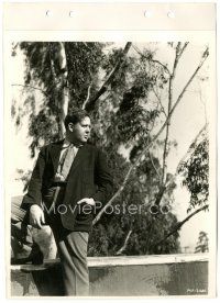 5k249 CHARLES LAUGHTON 8x11 key book still '30s great posed portrait with his hand in his pocket!