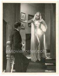 5k260 CHRISTOPHER STRONG 8x10.25 still '33 Colin Clive admires Katharine Hepburn in moth costume!