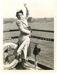 5k323 DOLORES DEL RIO 6.75x8.5 news photo '36 returning to New York after filming abroad!
