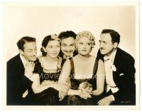 5k327 DONE IN OIL 8x10.25 still '23 Thelma Todd & Patsy Kelly with three male suitors, Hal Roach!