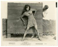 5k360 FATHOM 8.25x10 still '67 sexy scared Raquel Welch hiding from Tony Franciosa behind wall!
