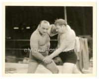 5k366 FLESH 8x10.25 still '32 John Ford, wrestler Wallace Beery fighting in the ring!