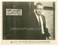 5k449 HARPER 8x10.25 still '66 c/u of Paul Newman as Lew Harper standing outside his office!