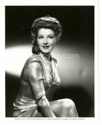 5k530 JEAN PARKER 8.25x10 still '45 seated smiling close up in cool shimmering dress!