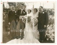 5k537 JOHN WAYNE 7x9 news photo '33 getting married for the first time at Loretta Young's house!