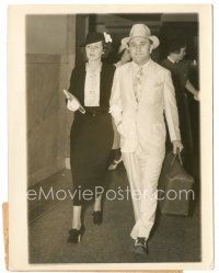 5k634 MARY ASTOR 7x9 news photo '36 with her attorney at hearing for custody of her daughter!