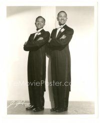 5k677 NICHOLAS BROTHERS 8.25x10 still '30s the young tap dancing duo full-length in tuxedos!