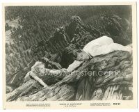 5k683 NORTH BY NORTHWEST 8x10 still R66 Cary Grant & Eva Marie Saint c/u climbing Mt. Rushmore!