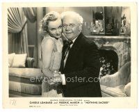 5k684 NOTHING SACRED 8x10.25 still '37 c/u of sexy Carole Lombard dancing with Charles Winninger!
