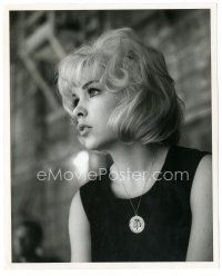 5k685 NUTTY PROFESSOR 8x10 still '63 close up of beautiful Stella Stevens lost in thought!