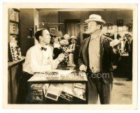5k688 OLD HUTCH 8x10.25 still '36 close up of Wallace Beery talking to guy at tobacco counter!