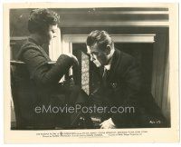 5k776 SABOTAGE 8.25x10.25 still '36 Hitchcock, c/u of Oscar Homolka & Sylvia Sidney, Woman Alone!