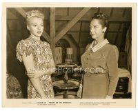 5k792 SECRET OF THE WHISTLER 8x10.25 still '46 Mary Currier stares at sexy blonde Leslie Brooks!