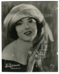 5k954 WALL FLOWER 7.5x9.5 still '22 great smiling portrait of pretty Colleen Moore by Evans!