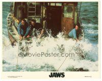 5k047 JAWS 8x10 mini LC R79 Roy Scheider, Richard Dreyfuss & Shaw definitely need a bigger boat!