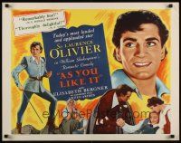 5m022 AS YOU LIKE IT 1/2sh R49 Sir Laurence Olivier in William Shakespeare's romantic comedy!
