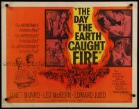 5m072 DAY THE EARTH CAUGHT FIRE 1/2sh '62 Val Guest sci-fi, the most jolting events of tomorrow!
