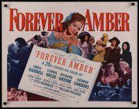 5m090 FOREVER AMBER 1/2sh R53 sexy Linda Darnell, Cornel Wilde, directed by Otto Preminger!
