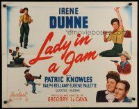 5m162 LADY IN A JAM 1/2sh R47 Irene Dunne, Patrick Knowles, Ralph Bellamy, Eugene Pallette