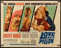 5m177 LOVE ON A PILLOW 1/2sh '64 sexy Brigitte Bardot, the screen sizzles with Bardolatry!