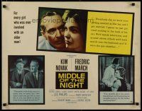 5m203 MIDDLE OF THE NIGHT style A revised 1/2sh '59 sexy young Kim Novak w/older Fredric March!