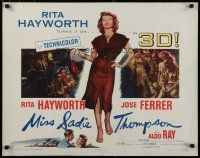 5m209 MISS SADIE THOMPSON 3-D 1/2sh '53 sexy Rita Hayworth swinging purse & turning it loose!