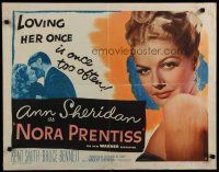 5m238 NORA PRENTISS style B 1/2sh '47 loving sexy Ann Sheridan once is once too often!