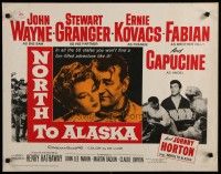 5m239 NORTH TO ALASKA 1/2sh R64 John Wayne & sexy Capucine, in the Yukon, Johnny Horton sings!