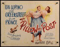 5m265 PILLOW TO POST style A 1/2sh '45 William Prince, Ida Lupino, Louis Armstrong playing trumpet!