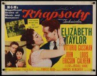 5m304 RHAPSODY style A 1/2sh '54 Elizabeth Taylor must possess Vittorio Gassman, heart & soul!