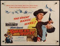 5m312 ROBBER'S ROOST 1/2sh '55 art of George Montgomery, from Zane Grey novel!