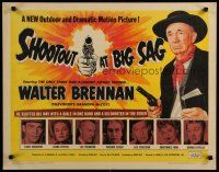5m330 SHOOTOUT AT BIG SAG 1/2sh '62 great close up of Walter Brennan holding gun & Bible!