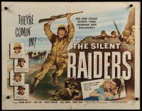 5m334 SILENT RAIDERS 1/2sh '54 Richard Bartlett running with rifle over head, they're comin' in!