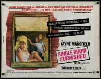 5m338 SINGLE ROOM FURNISHED 1/2sh '68 sexy Jayne Mansfield lived her life too full & too fast!