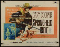 5m349 SPRINGFIELD RIFLE 1/2sh '52 cool close-up artwork of Gary Cooper with rifle!