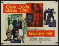5m370 TEACHER'S PET style A 1/2sh '58 teacher Doris Day, pupil Clark Gable, sexy Van Doren!
