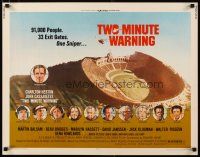 5m400 TWO MINUTE WARNING 1/2sh '76 Charlton Heston, John Cassavetes, sniper at football game!