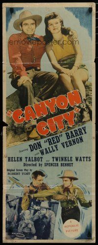 5m497 CANYON CITY insert '43 western, Don Red Barry, Wally Vernon & Helen Talbot!